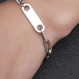 His Queen Her King Couple Bracelet in Titanium Steel