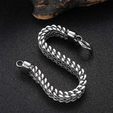 Men's Stainless Steel Link Chain Hand Bracelet 13mm Charm Wristband GS0055