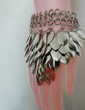 Silver Fish Scale Hand Chains Unique Jewelry