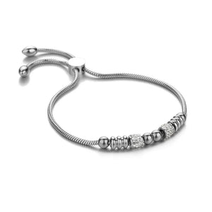 Adjustable Stainless Steel Snake Chain Bracelet For Women Girls
