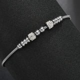 Adjustable Stainless Steel Snake Chain Bracelet For Women Girls