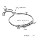 Adjustable Stainless Steel Snake Chain Bracelet For Women Girls