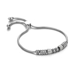 Adjustable Stainless Steel Snake Chain Bracelet For Women Girls