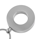 Stainless Steel Pet Circle Ash Jewelry Necklace