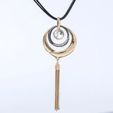 Vintage Tassel Sweater Chain Necklace for Women