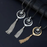 Vintage Tassel Sweater Chain Necklace for Women