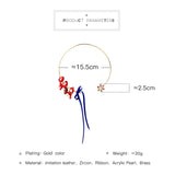 Suede Fabric Flower Chokers Ribbon Tassel Neck Straps For Women