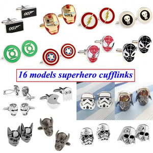 Superhero Iron Flash Spawn Green Lantern Captain Cufflink Cuff Link