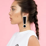 Acrylic Exclamation Point Drop Earrings for Women