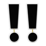 Acrylic Exclamation Point Drop Earrings for Women