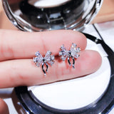 Ballerina Butterfly Crystal Stud Earrings Zircon Gift Jewelry