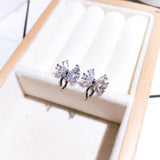 Ballerina Butterfly Crystal Stud Earrings Zircon Gift Jewelry