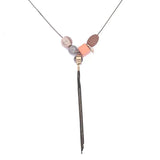 Resin Beaded Sweater Chain Necklace Tassel Jewelry Gift