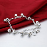 925 Sterling Silver Lucky Little Bell Bracelet Girl Anklet