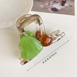 Colorful Heart Hair Clip Ponytail Claw Accessory