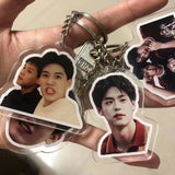 Sweet Couple Single Photo Keychain Anniversary Keychain
