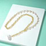 Sweet Freshwater Pearl Necklace Minimalist Women Party Wedding Bridal Jewelry