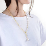 Sweet Freshwater Pearl Necklace Minimalist Women Party Wedding Bridal Jewelry