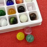 Synthetic Cat's Eye Stone 20mm Round Ball Bead for Jewelry Making (20pcs/lot)