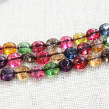 Multicolor Tourmaline Crystal Coin Beads 10mm 15inch