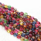 Multicolor Tourmaline Crystal Coin Beads 10mm 15inch