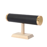 Solid Wood High Watch Display Stand with Microfiber Organizer
