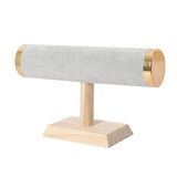 Solid Wood High Watch Display Stand with Microfiber Organizer