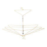 Tassel Body Chain Crystal Necklace Nightclub Jewelry