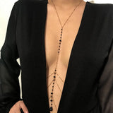Tassel Body Chain Crystal Necklace Nightclub Jewelry