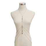 Tassel Body Chain Crystal Necklace Nightclub Jewelry