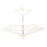 Tassel Body Chain Crystal Necklace Nightclub Jewelry