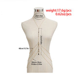 Tassel Body Chain Crystal Necklace Nightclub Jewelry