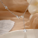Zircon Butterfly Charm Pendant Bracelet Anklet Party Beach Jewelry For Women