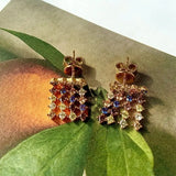 Colorful Rainbow Zircon Drop Earrings for Women Wedding
