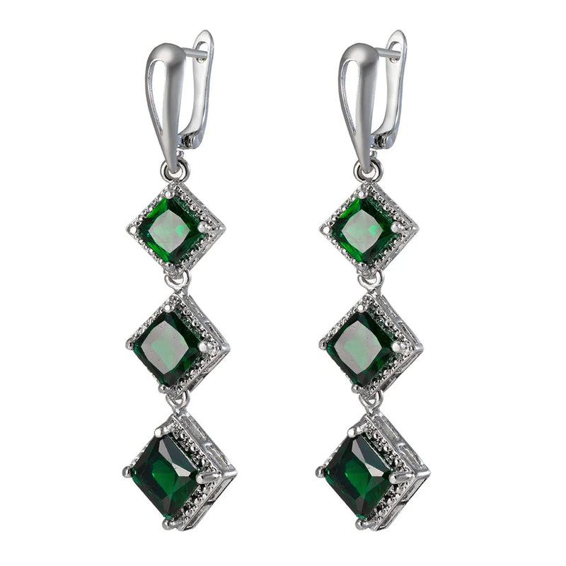925 Stamp Plata Tassel Earrings for Women