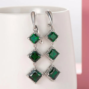 925 Stamp Plata Tassel Earrings for Women