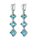 925 Stamp Plata Tassel Earrings for Women