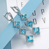 925 Stamp Plata Tassel Earrings for Women