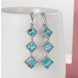 925 Stamp Plata Tassel Earrings for Women