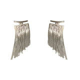 Tassel Earrings Statement Curved Fringe Pendant Jewelry Accessories Women Egirls