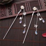 Chinese Style Pearl Plate Hairpin Headdress Hair Sticks