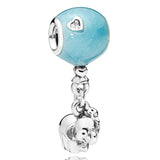 Teddy Bear Rabbit Mouse Elephant Silver Charms for Bracelet DIY