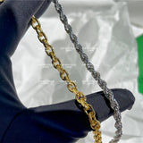 Temperament Silver Stitching Twist Chain Titanium Steel Clavicle Chain Necklace