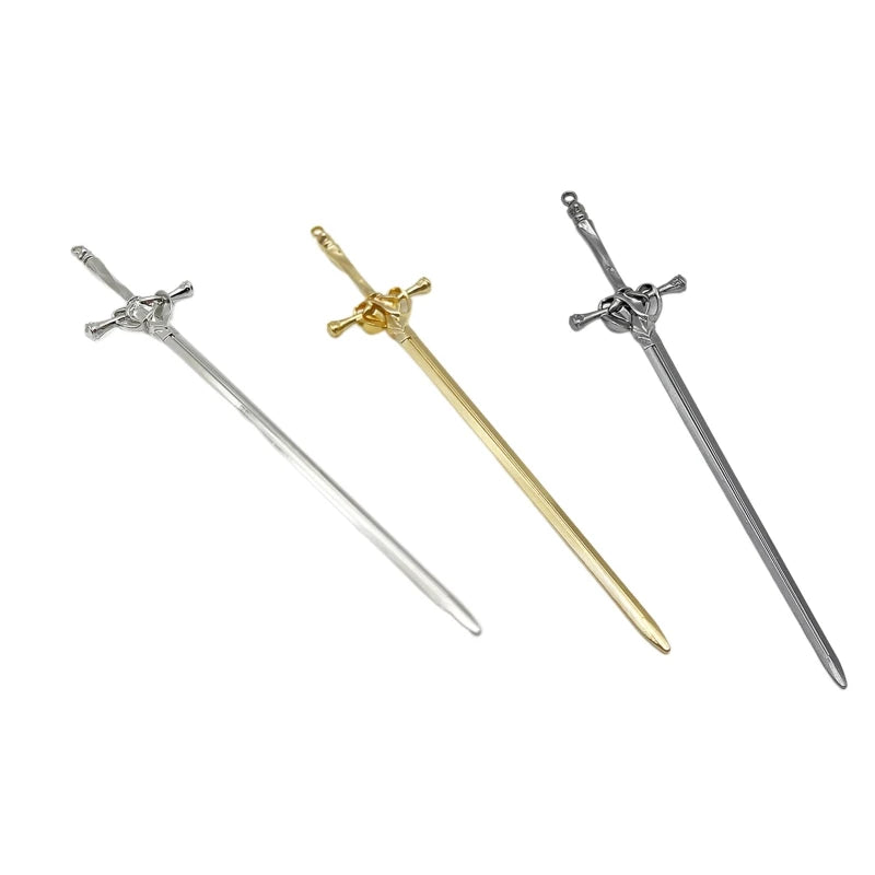 Punk Sword Hair Sticks Vintage Samurai Dagger Hair Accessory