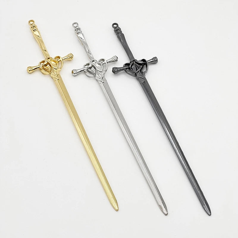 Punk Sword Hair Sticks Vintage Samurai Dagger Hair Accessory