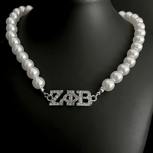 OES Letter Label Bead Necklace Choker