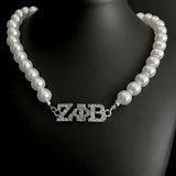 OES Letter Label Bead Necklace Choker