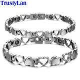 Therapy Bracelet Men Health Magnetic Stainless Steel Womens Mens Bracelets