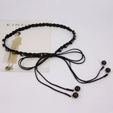 Thin Chain Belt Simulated Pearl Waist Chain Women Lady Dress Skirt Decoration