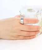 8MM Thin Line Titanium Steel Ring